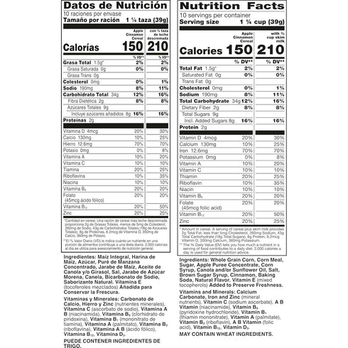 14 oz Mott's Apple Cinnamon Cereal, Made with Apple Puree, Whole Grain