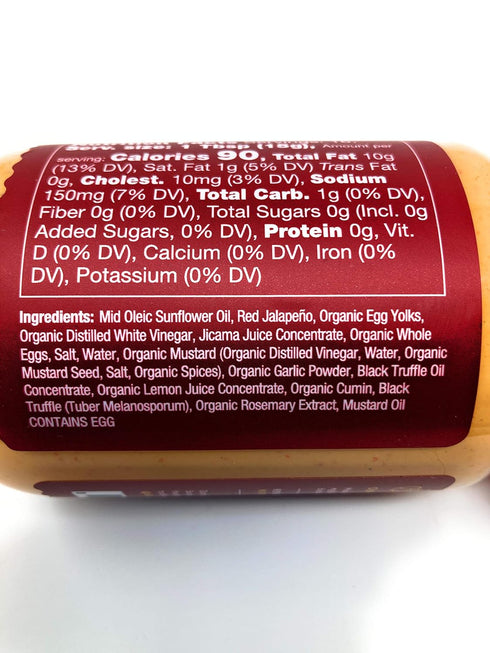 8 TRUFF Black Truffle Infused Spicy Mayonnaise, FZ