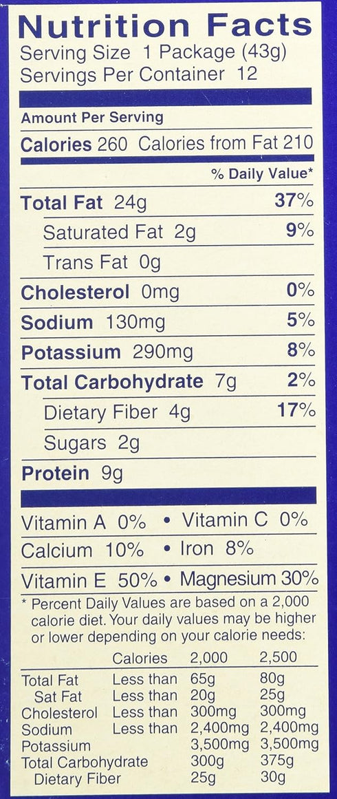 Blue Diamond 1.5oz 12 Almonds, tubes, Roasted Salted, ea