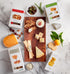 Pack 3 5 Oz Rustic Bakery Artisan Crisps - Tart Cherry, Cacao Nib, & Almond - Artisan Crackers for Cheese Platter