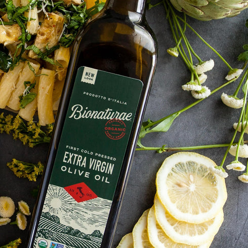 100% 17 Oz Bionaturae Extra Virgin Olive Oil - Organic Olive Oil, Non-GMO, USDA Certified Organic, Recyclable Glass