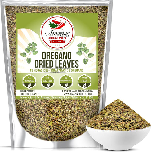 Dried Oregano Leaves, 4 oz, All Natural Fresh Dry Herb for Cooking and Baking, Farm Fresh, No Preservatives,