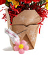 Let It Snow Fresh Cut Live Flowers Arranged in a Takeout Container with Your Personal Message Tucked Inside a Fortune