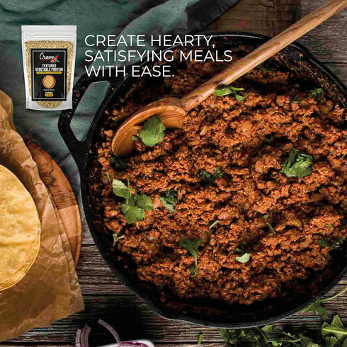 Crave Seasonings 2.2LB Crave Textured Vegetable Protein, Bag, Vegan, Gluten Free, High Protein Chunks, Unflavored