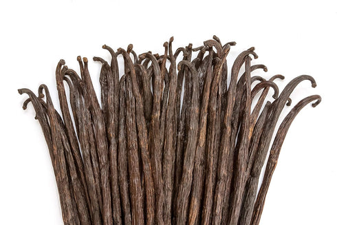 10 Tahitian Vanilla Pods - Grade B Whole Beans for Baking and Brewing