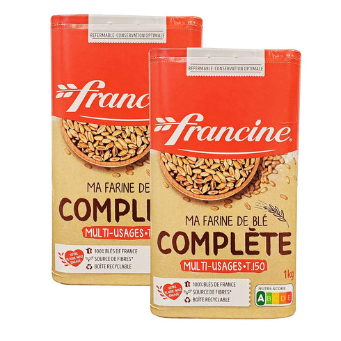 Francine Ma Farine de ble Complete - French Whole Wheat Flour T150 (2