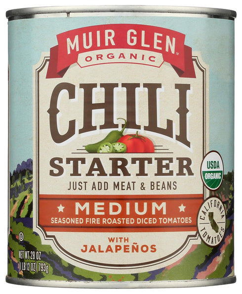 Muir Glen Organic Chili Starter with Jalapenos, 28 OZ