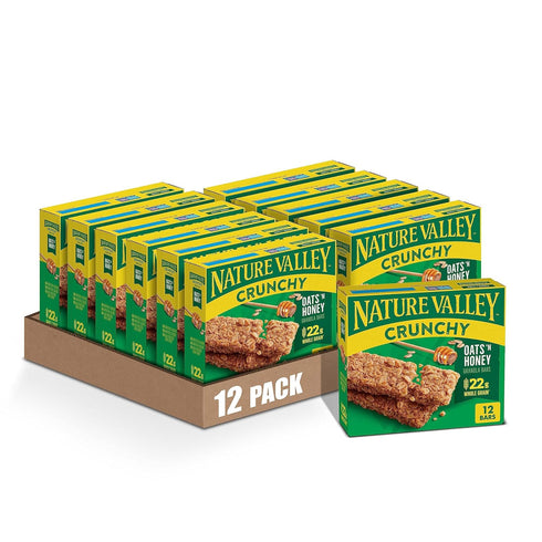 Nature Valley Crunchy Granola Bars, Oats 'n Honey, 12 Ct, 8.94 oz