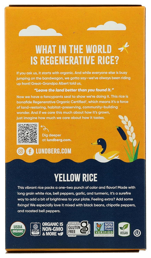 6 Lundberg Family Farms, Mix Rice Whole Grain Yellow Organic, Ounce