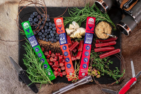 1oz 12-Pack, Apex Wild Game, Gluten Free, Keto, Paleo, Grass Fed Beef, Zero Sugar, Jerky Meat Snack Stick, Bison