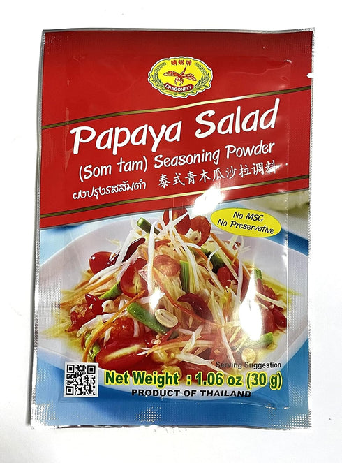 Dragonfly Papaya Salad Seasoning Powder (Som Tam), 1.09 oz