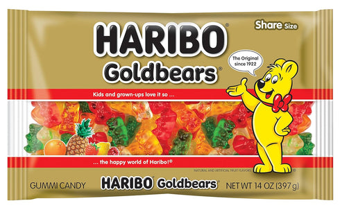 HARIBO Gummi Candy, Original Goldbears, 14 Ounce (Pack of 12)