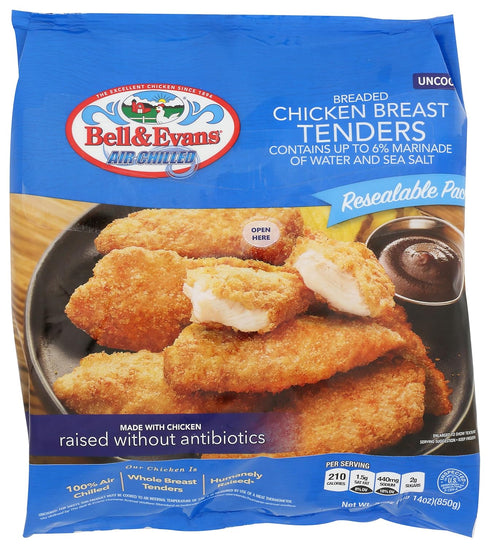 Bell & Evans Breaded Chicken Breast Tenders, 30 OZ