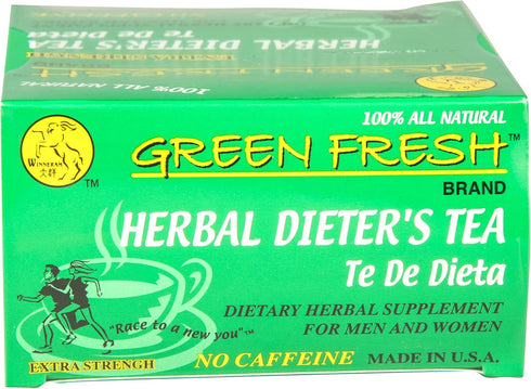 Green Fresh Extra Strength Herbal Dieters Tea, 30 Count, 2.11 Ounces