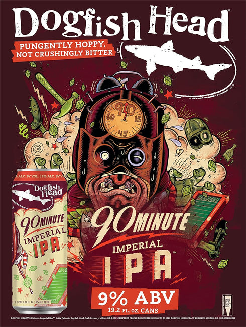 Dogfish Head 90 6pk, 12 Oz Brewery, IPA Minute, Fl