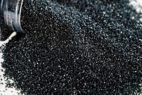 Sweet Evas BLACK SUGAR CRYSTALS-Dairy Free,Gluten Free,Egg Free,Vegan,Soy Free,Nuts Free,Kosher,Colored Sparkling Sugar
