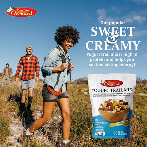20z YOGURT TRAIL MIX BY PREMIUM ORCHARD - Seeds, Yogurt, Fruit and Nuts Mix - Trail Mix Bulk Blend of Mixed Nuts