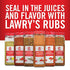 Lawry's Cracked Pepper, Garlic & Herb Rub, 24 oz - Garlic Pepper Rub for a Peppery Flavor, Perfect for Beef and Pork