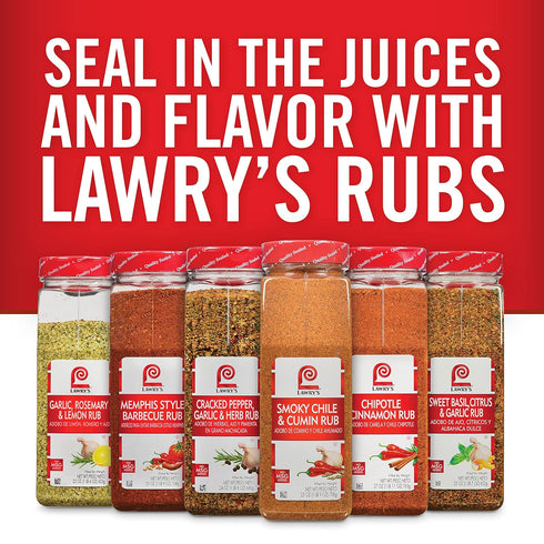 Lawry's Chipotle Cinnamon Rub, 27 oz - Perfect for Burgers, Pork, Chicken, and Vegetables