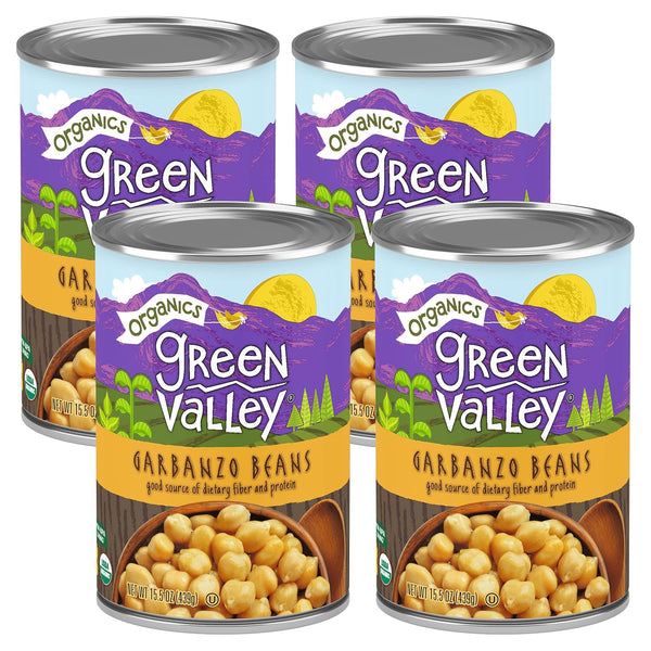 Green Valley Organics Garbanzo Beans | Certified Organic | Delicious Mildy Nutty