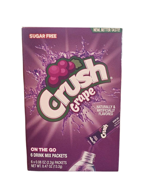 Packets 2 (12 Crush Grape Caffeine/Sugar Free Hydrating On-the-Go Drink Mix - Pk ct)