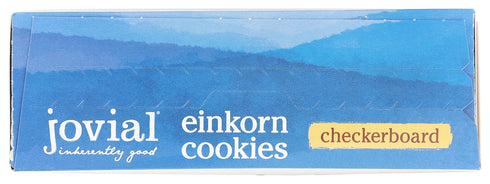 Jovial Organic Einkorn Checkerboard Cookies, High Protein, Low Carb, Fair Trade Certified, 8.8 Oz