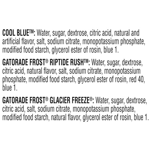 3-Flavor Pack, 20 Pack 12 Gatorade Original Thirst Quencher Frost Variety Fl Ounce