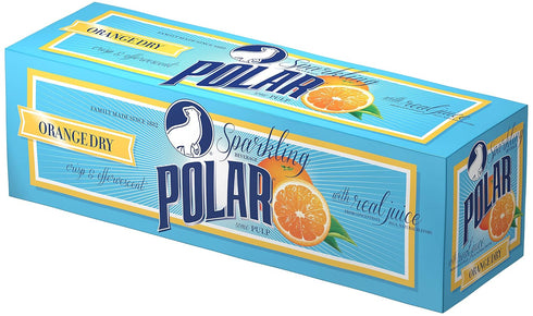 Polar Beverages Dry Juice, Orange, 12 Fluid Ounce (Pack of 12)