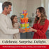 Broadway Basketeers Birthday Gift Basket Tower Snack Boxes with Gourmet Cookies & Popcorn Happy Birthday Gifts