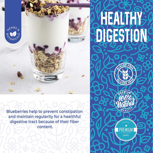 1 16 oz. Herbaila Whole Dried Blueberries, No Sugar Added, Bulk, Dehydrated, Dried Unsweetened Blueberries, All