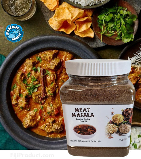 FIJIAN MADE Authentic Indian Spice Blend Powder - MEAT MASALA (Pack Of 1 LB