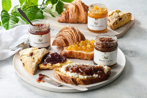 7.6oz Gourmanity Victoria Plum Jam, Sweet and Flavorful, Delicious Plum Preserves, Great on Toast and Scones, High