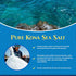 1lb. 100% Pure Kona Deep Sea Salt Medium Grind Bag - Gourmet Crystals Pure and Premium Hawaiian Kona Deep Sea Salt