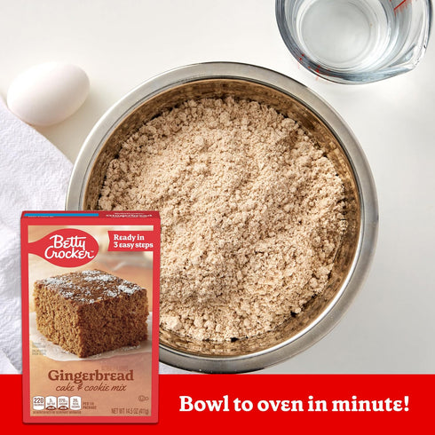 14.5 oz. (Pack 12) Betty Crocker Gingerbread Cake and Cookie Mix