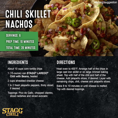 STAGG 15 Oz (Pack 6) Laredo Chili With Beans
