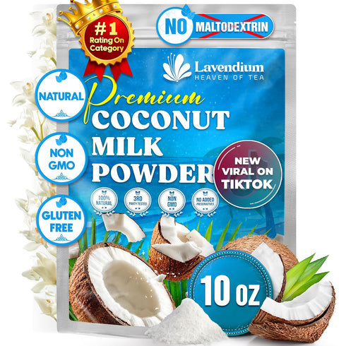 Lavendium, 10oz Coconut Milk Powder, 100% Natural, Unsweetened, Perfect for Cake, Coffee,