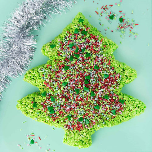 Sweets Indeed Edible Sprinkle Mix, Perfect for Cake Decorations, Baking, Ice Cream, Cookies, 4 oz (Christmas)