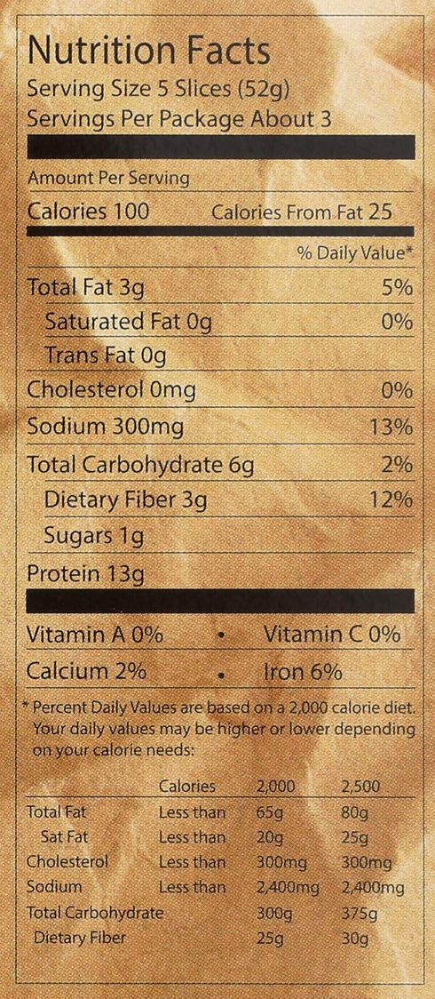 Tofurky 5.5 OZ Original Deli Slices