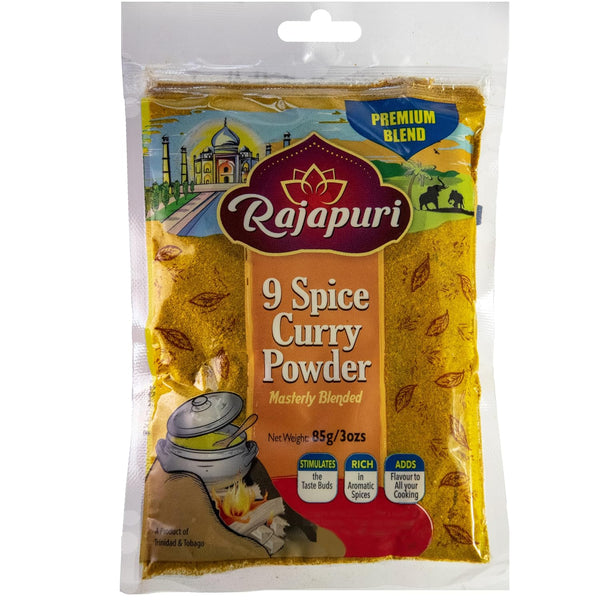 Rajapuri 9-Spice Mixed Spices Hot Curry Powder, 3 Oz. / 85g