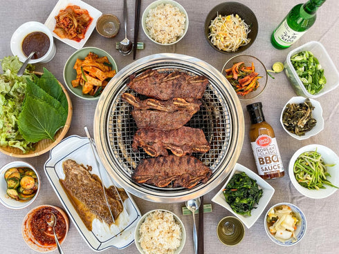 Sinto Gourmet 2 Pack- 1 1 Korean BBQ Sauce The Classic, Spicy : BBQ Sauce for Beef, Chicken, Pork, Seafood, Tofu