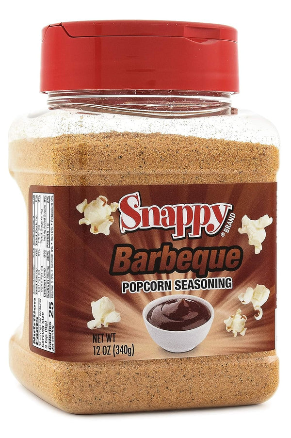 Snappy BBQ Popcorn Seasoning, 12 oz, Smoky Sweet and Savory Barbecue Flavor