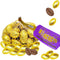 Fruidles Easter Gold Foiled Eggs Milk Chocolate 6-Pack Mesh Bags, Easter Day