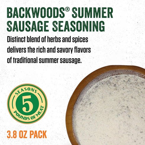 Packet, Summer LEM Backwoods Cured Sausage Seasoning with Cure Sausage