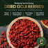 16 oz Cravers Delight Dried Goji Berries of Dry Goji Berry with Tart Chewy Texture for Smoothies, Baking, Tea Whole