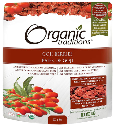 Organic Traditions Goji Berries, 8 Ounce
