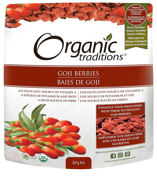 Organic Traditions Goji Berries, 8 Ounce