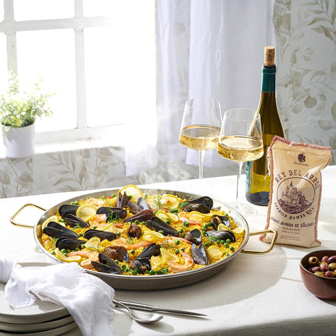 2.2 lb Arroz Gourmanity Spanish Bomba Rice for Paella, Rey del Authentic Spanish Bomba Rice from Spain