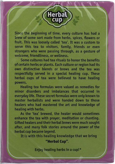 Herbal Cup Ayurveda Women's Tea, Organic Harmony & Balance, No Caffeine, 16 Count, Pack of 1