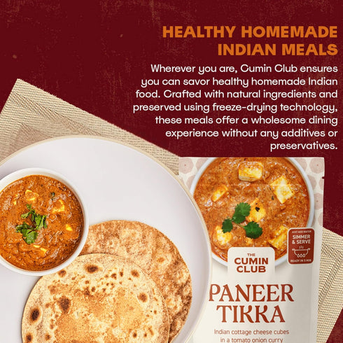 Pack 5 5 The Cumin Club Variety | Authentic Indian Meals | Ready in Minutes, Just Add Water | All-Natural, No