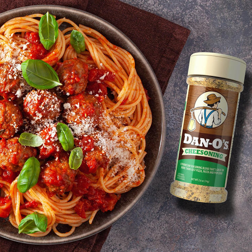 2.2 oz Dan-O's Cheesoning Seasoning, Bottle, All Purpose Seasoning for Pizza, Popcorn, Chicken, Bread and More, Sugar